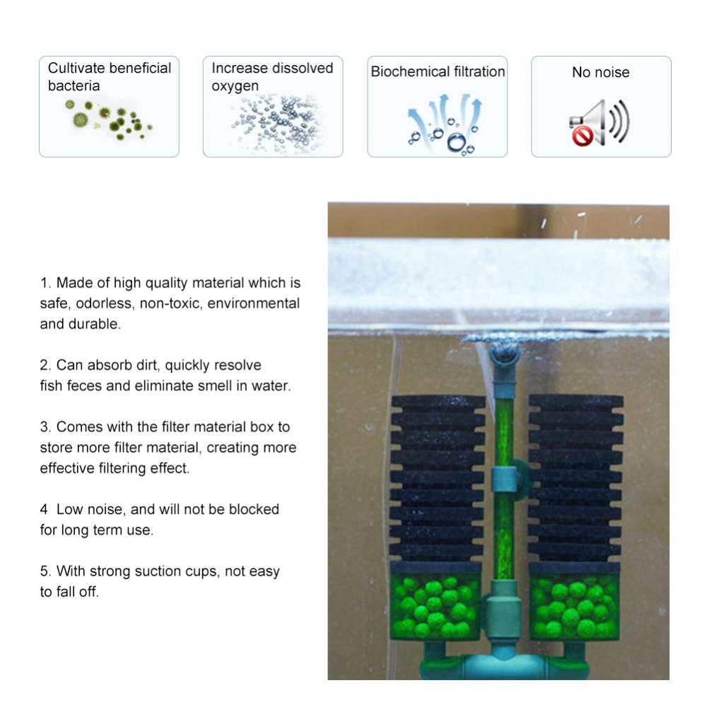 QANVEE Bio Sponge Filter / Sponge Replacements (QS100A / QS200A)