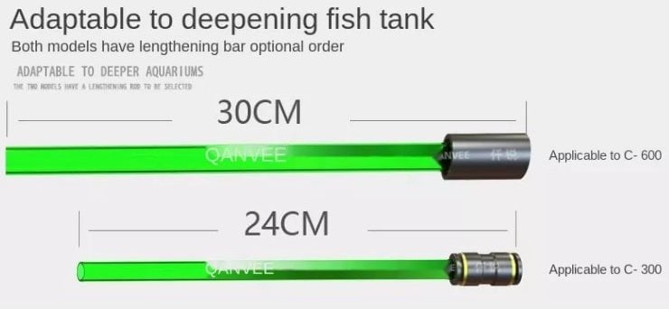QANVEE Siphon cleaner (C-300 & C-600) & Optional Gravel Cleaner Addon