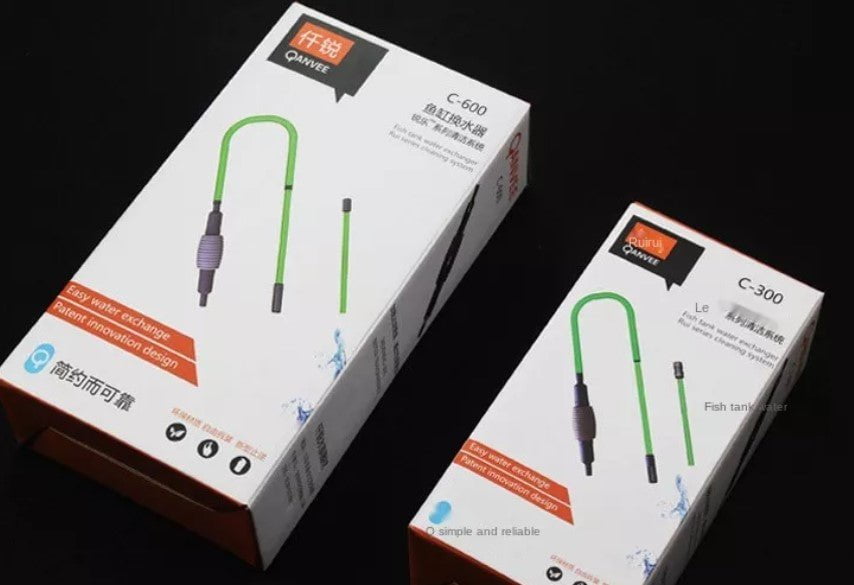 QANVEE Siphon cleaner (C-300 & C-600) & Optional Gravel Cleaner Addon