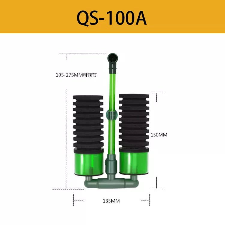 QANVEE Bio Sponge Filter / Sponge Replacements (QS100A / QS200A)