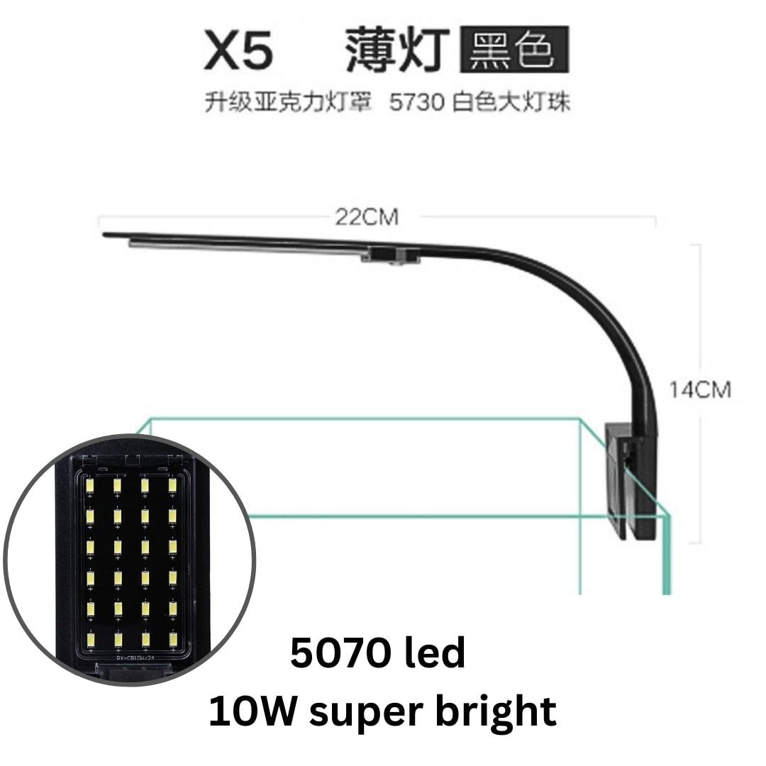 AST X-5 Led Aquarium lamp (led colour : white+ blue)