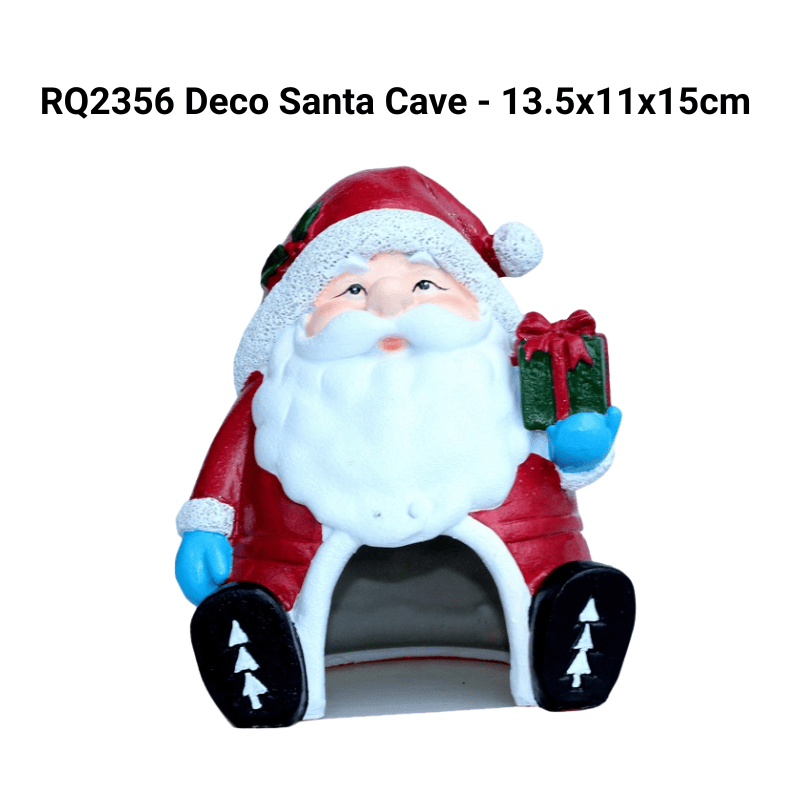 RQ2356 Santa Cave Aquarium Decoration