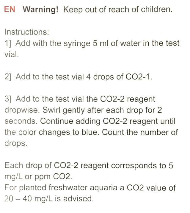 SALIFERT Carbon Dioxide Test kit for freshwater (Co2)