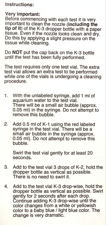 SALIFERT Potassium Test kit for saltwater / freshwater (K)