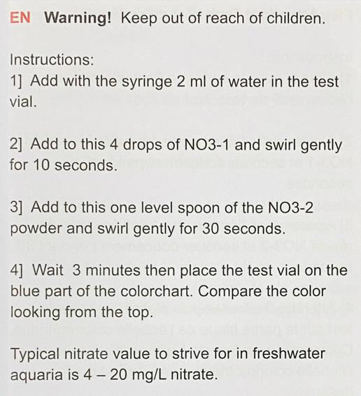 SALIFERT Nitrate Test for freshwater (NO3)