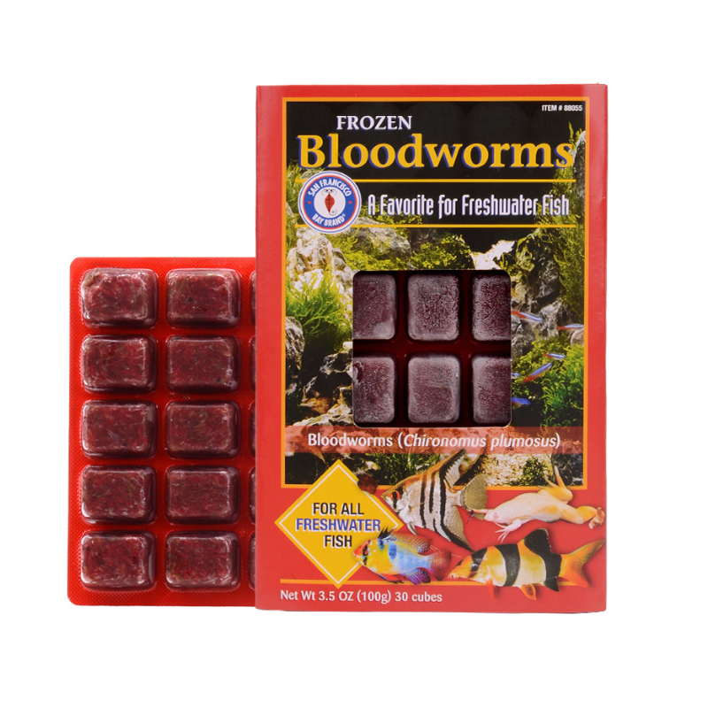 San Francisco Bay Bloodworms Frozen Cube 100G