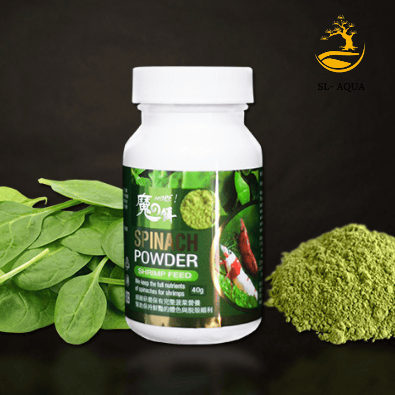 SL Aqua Spinach Powder 10g - Premium Vegetable Shrimp Food