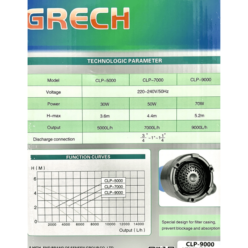 SUNSUN CLP-9000/14000 Water Pump (Energy saving)