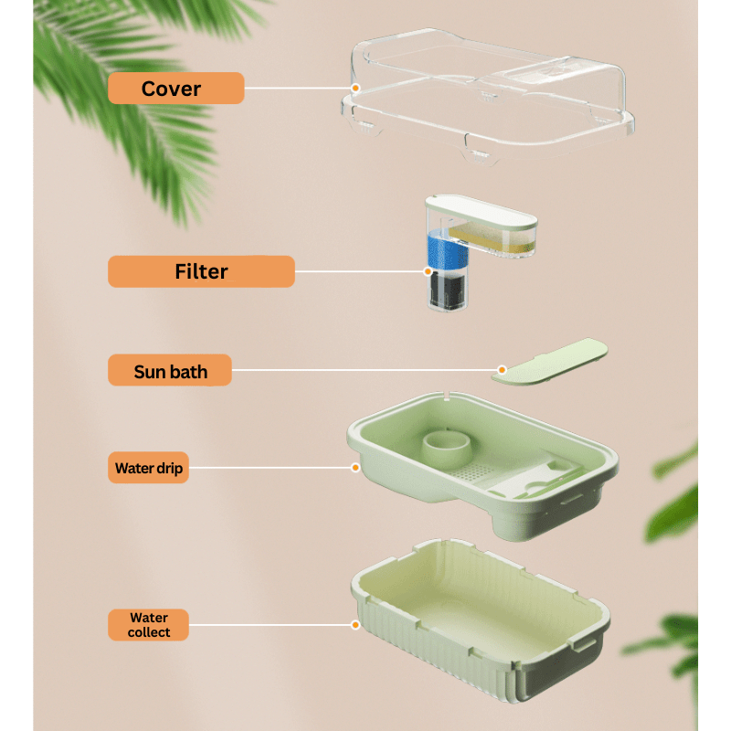 SUNSUN FG-U3F/FG-U6F Turtle tank with filter