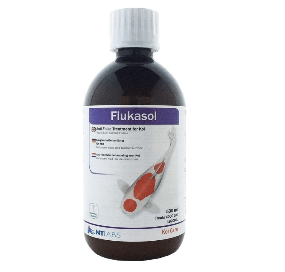 NT LABS Koi Care Flukasol 500ml (treat flukes)