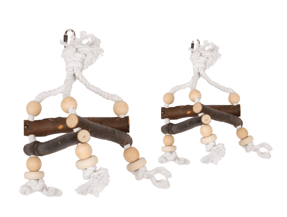 Laroy Duvo Natural Wooden Triangle With Rope