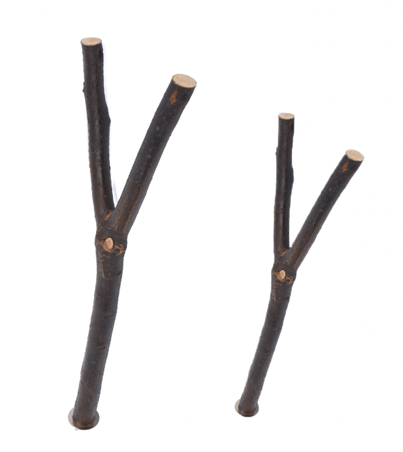 Laroy Duvo Wooden V Perch 22Cm Brown