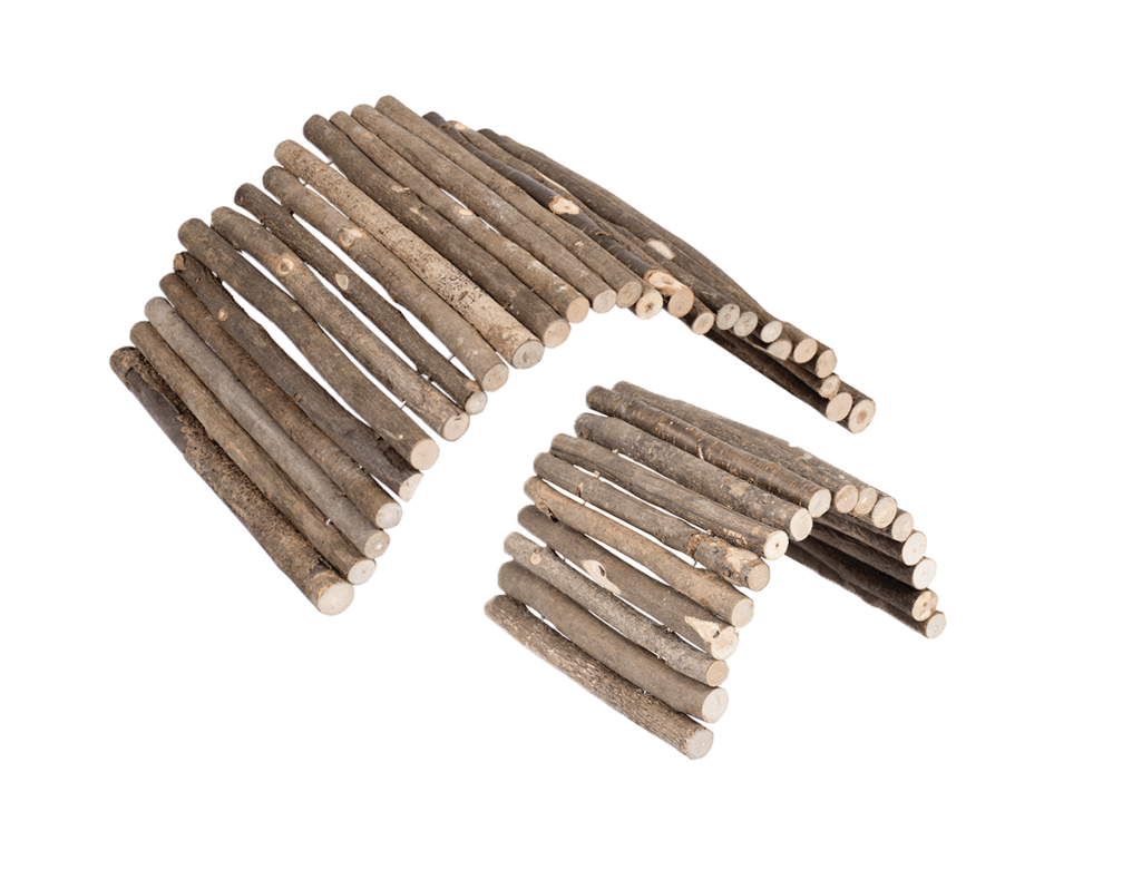 Laroy Duvo Wooden Bendy Bridge 28X17Cm