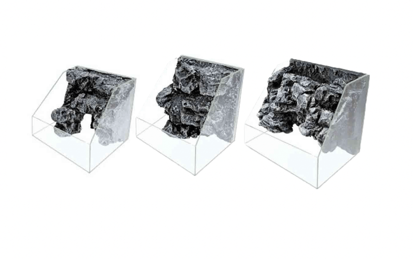 UP AQUA TK Semi Aquascape Tank (Paludarium Aquarium w/ Foam Background