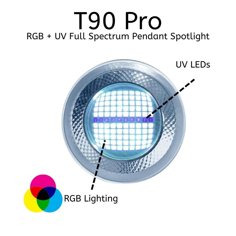 Week Aqua T-90 PRO RGB + UV Full Spectrum Pendant Spotlight