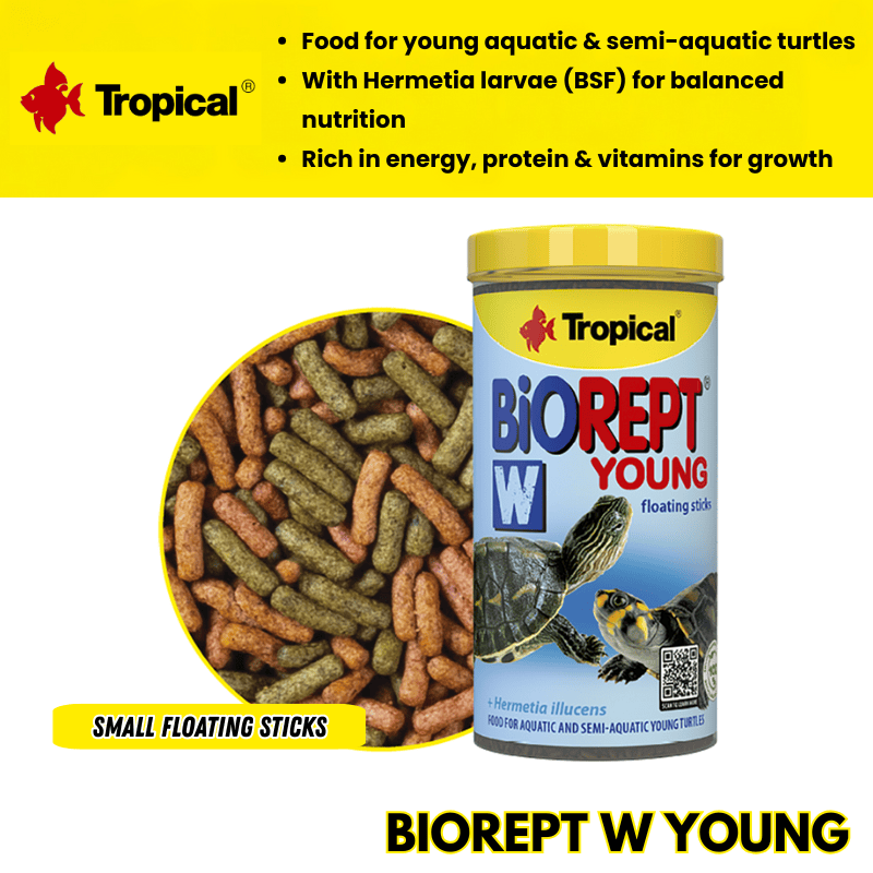 Tropical Biorept W YOUNG (Turtle feed, small pellet)