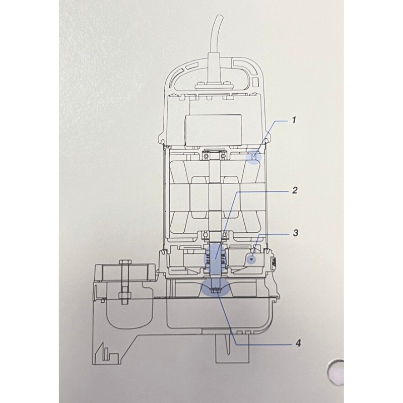 Tsurumi Submersible Sewage Pump - 50NHPU2.15S (New Model)