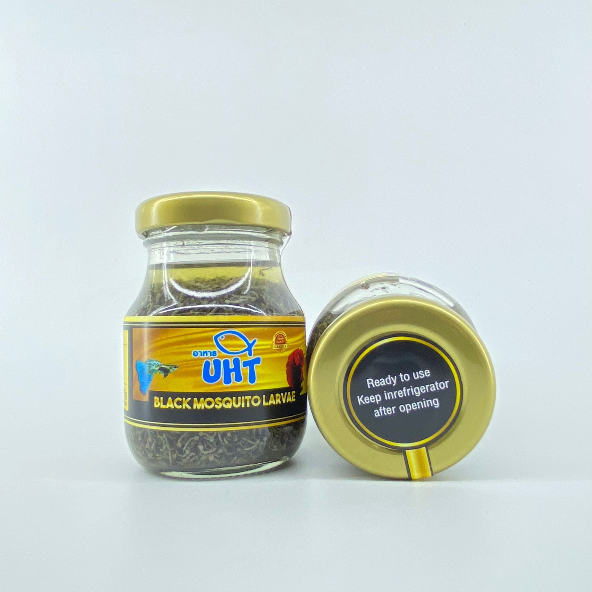 UHT Black Mosquito Larvae - 75g (Bottled)