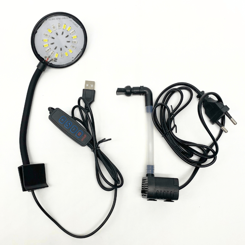 UP AQUA CA-ET-003 Nano tank with light/usb (black/white)