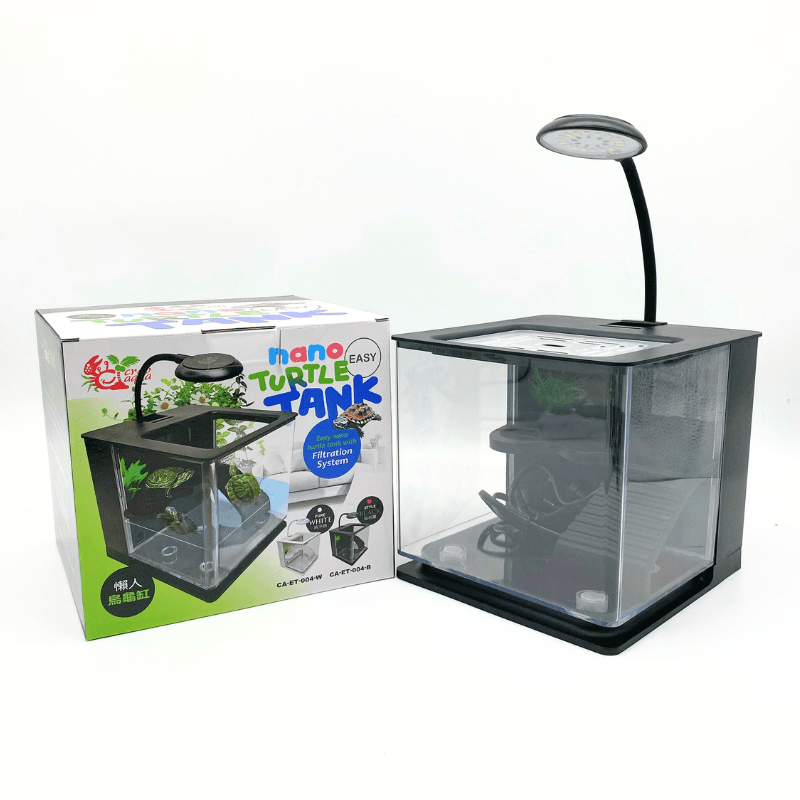 UP AQUA CA-ET-004-B Turtle Tank with light (Black)