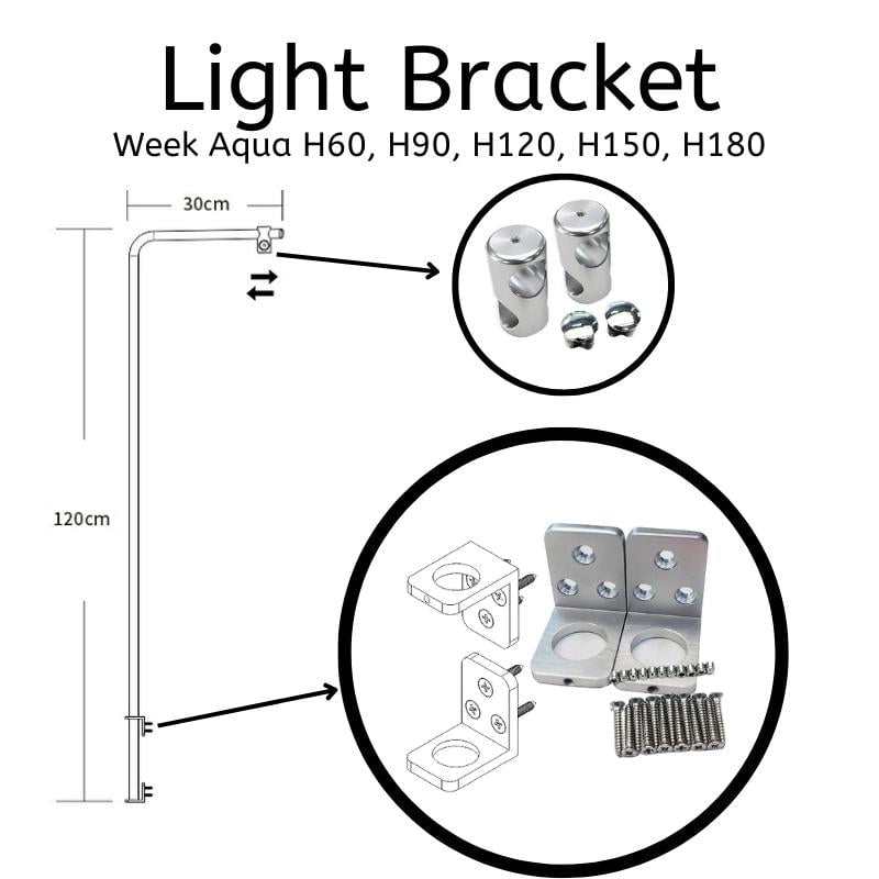 Week Aqua H Lighting Bracket (60 - 180cm)