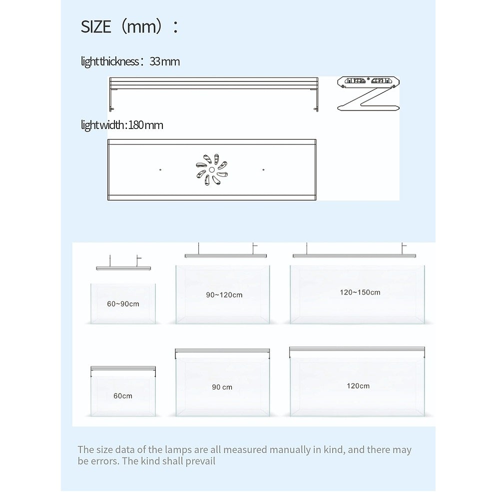 Week Aqua P - Series Pro LED light (60cm - 120cm)
