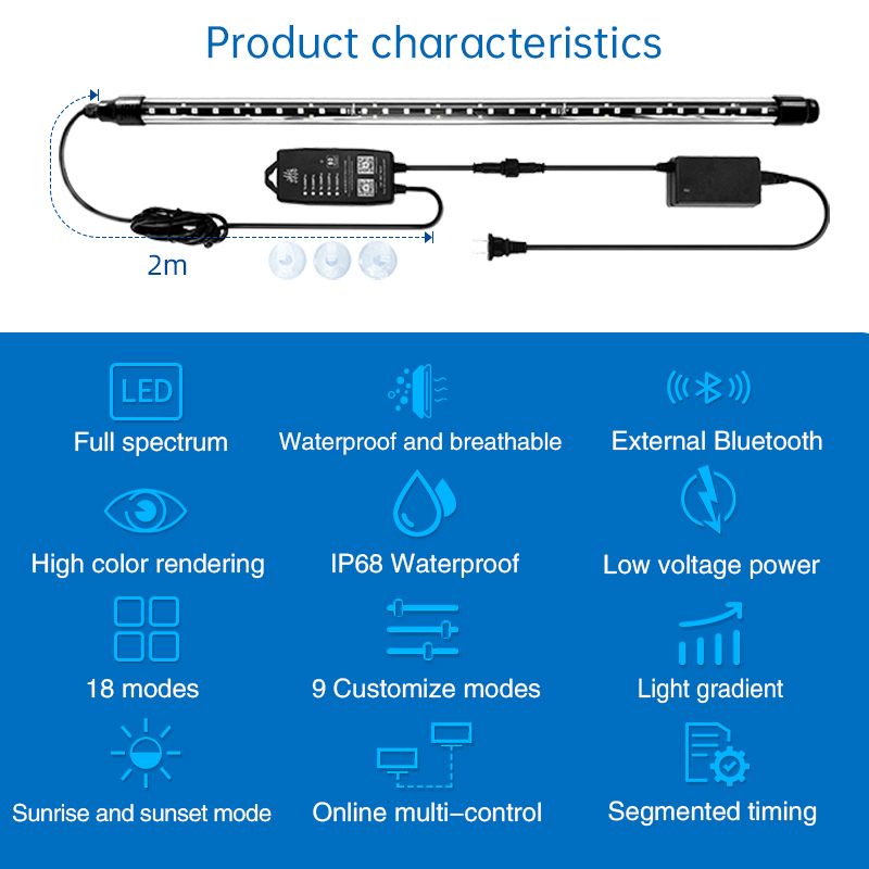 Week Aqua T8 PRO Submersible Tanning Light (60-150cm) (Controllable)
