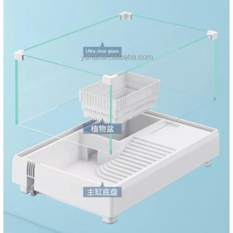 SUNSUN XGG-500 Turtle Tank (49cm) (w/ Garden Plot & Stairs)