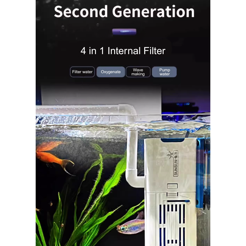 Sunsun Yqp 300 500 1000Fs Internal Filter With Rainbar