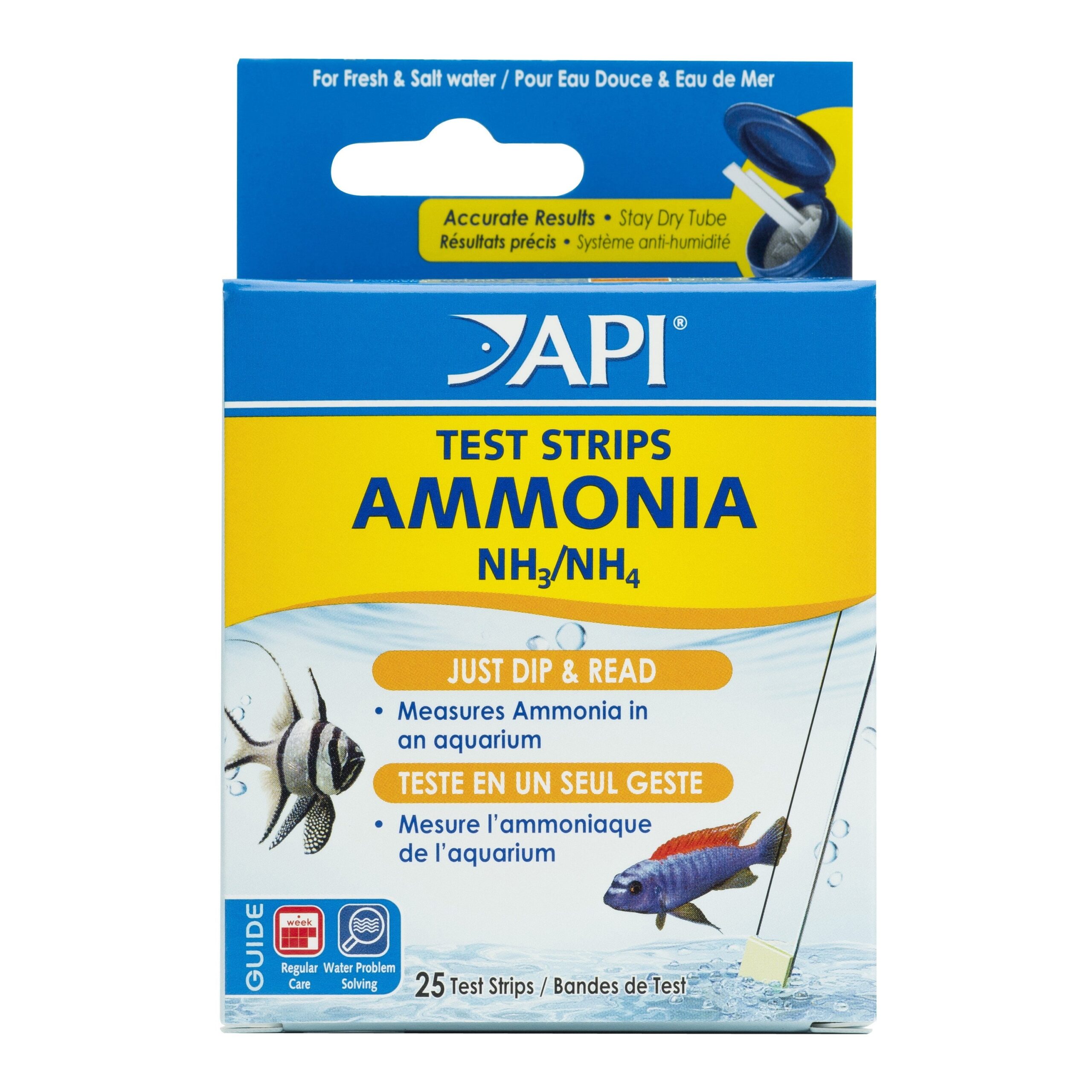 Api Ammonia Test Strips 25 Tests