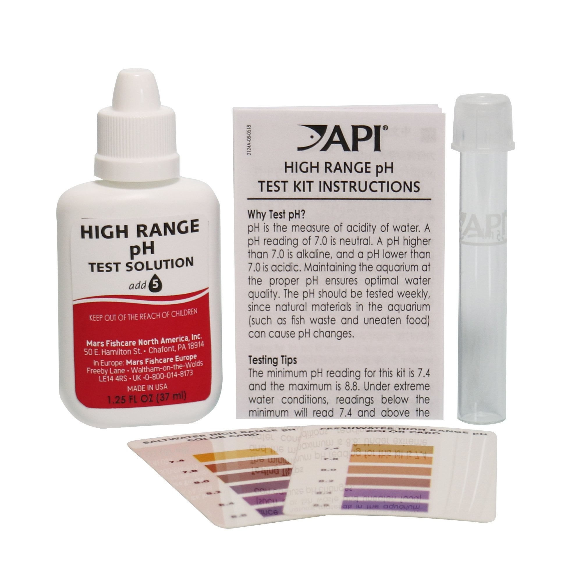 API FW/SW High range PH test Kit