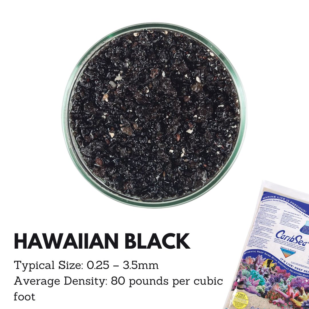 Caribsea Aragalive Hawaiian Black (10/20lbs)