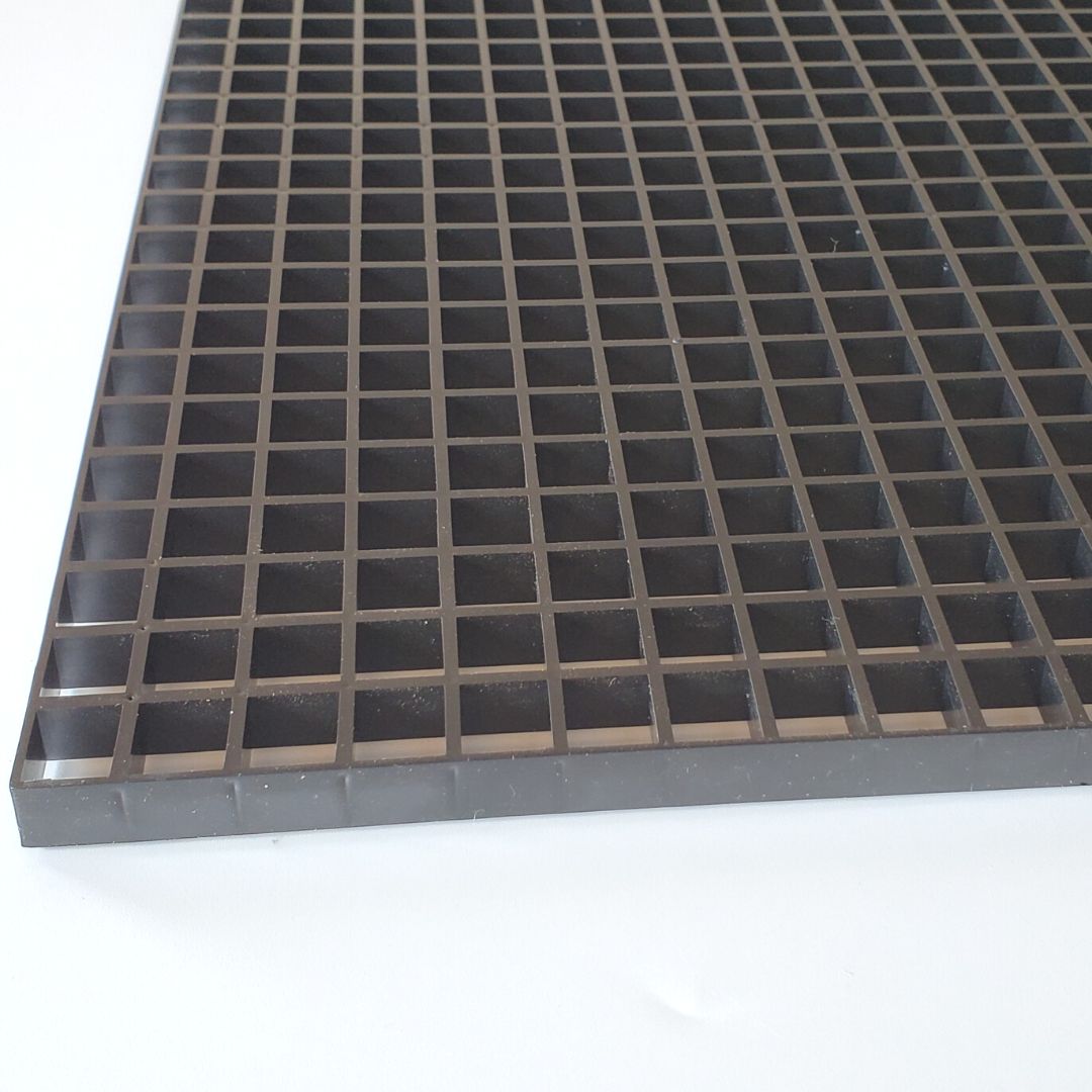 NF Plastic eggcrate filter grilles White/Black (120 x 60cm)