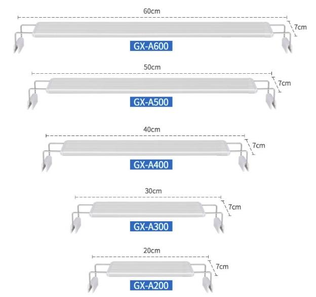 ROXIN Led Aquarium Lamp Colourful led (GX 20cm -65cm)