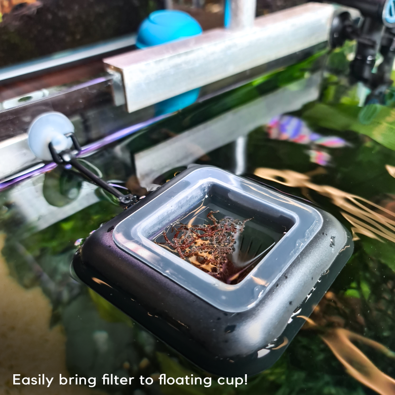 iLONDA Floating Red Worms Feeding Cup