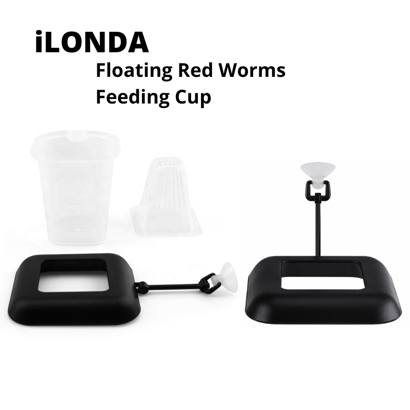 iLONDA Floating Red Worms Feeding Cup