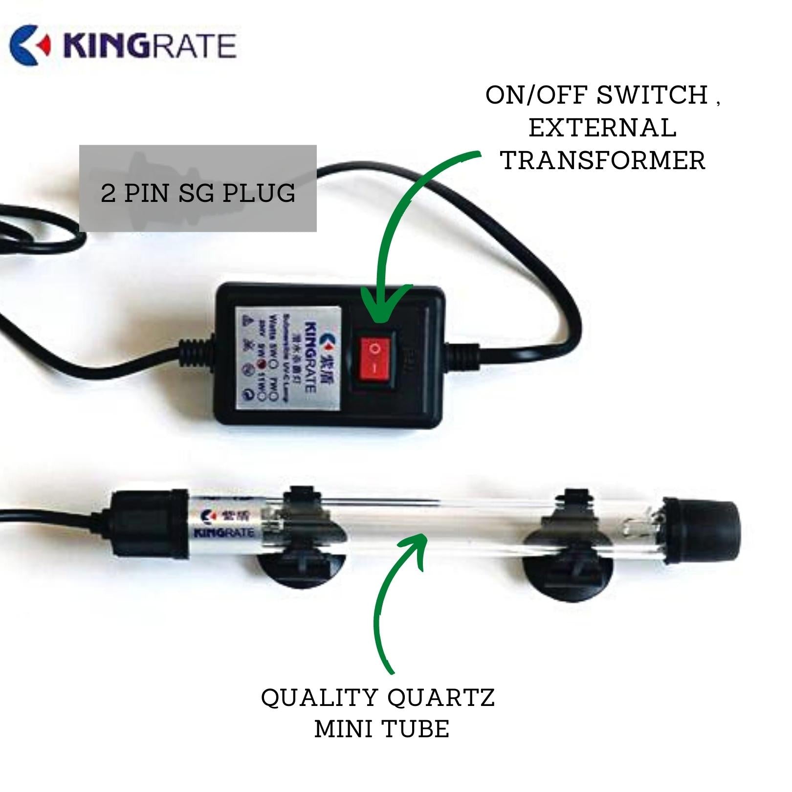 KINGRATE Submersible UV-C lamp M series (22-26cm) (7-11W)
