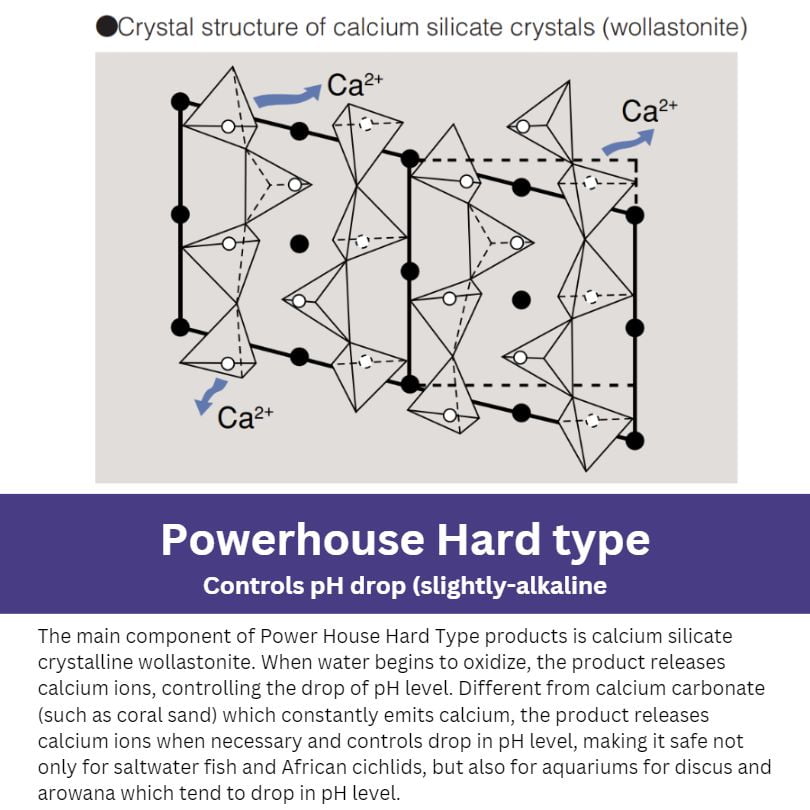 Powerhouse Filter Media: Hard Type S (prevent pH drop)