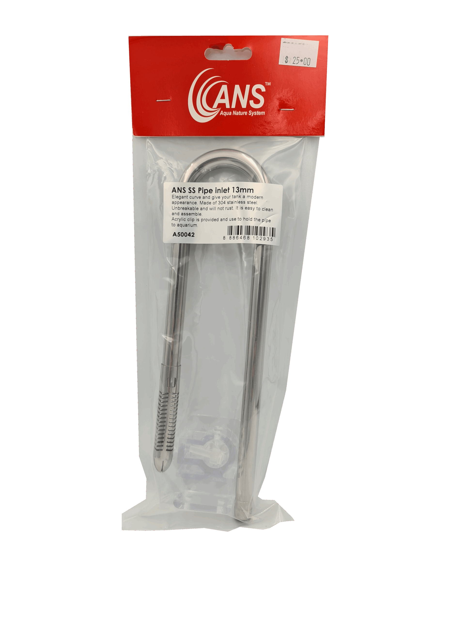 ANS SS Pipe Inlet 13Mm