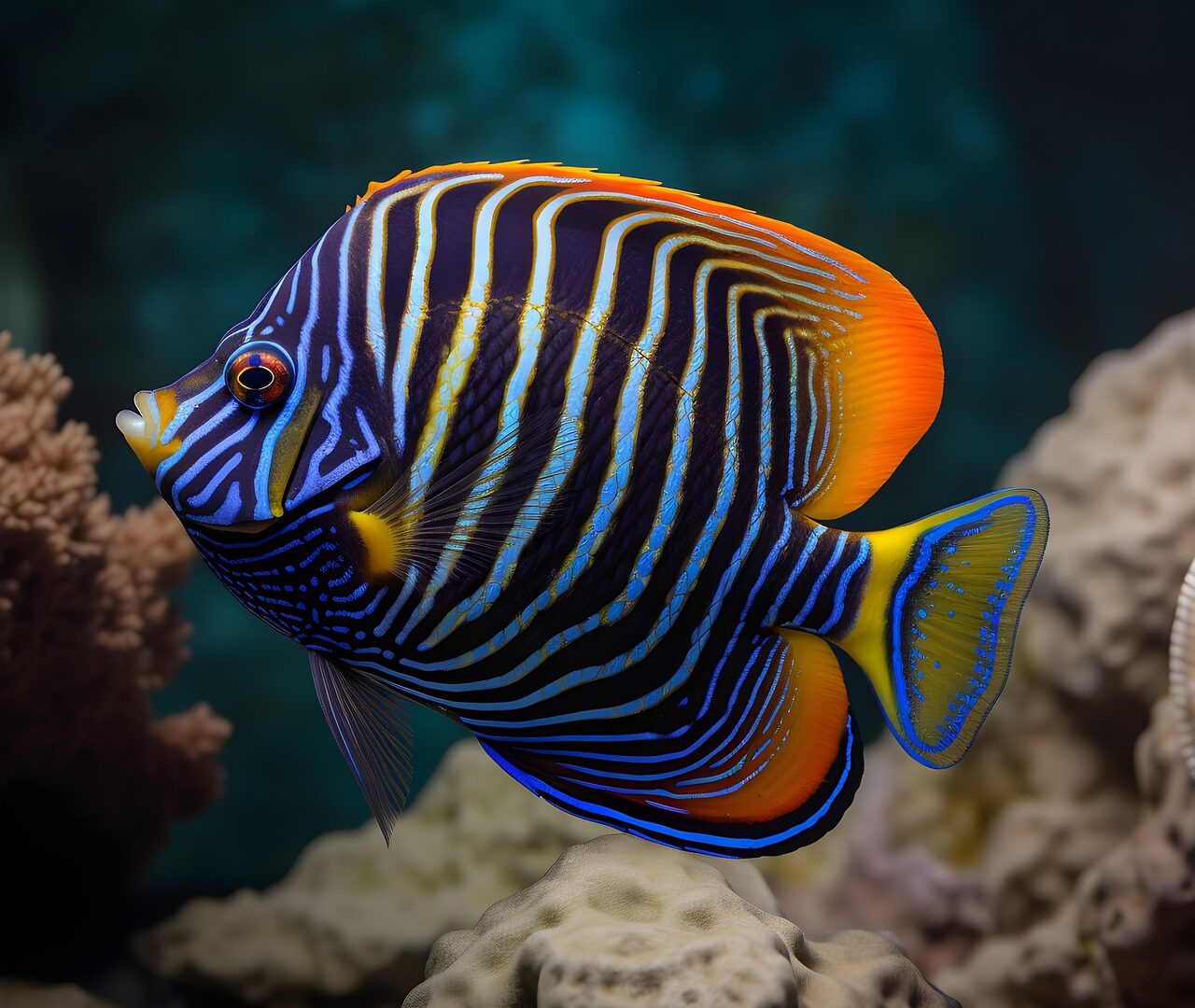 angelfish, fish, small fish, animal, pet, aquarium, colorful, vibrant, nature, closeup, photography, angelfish, angelfish, an
