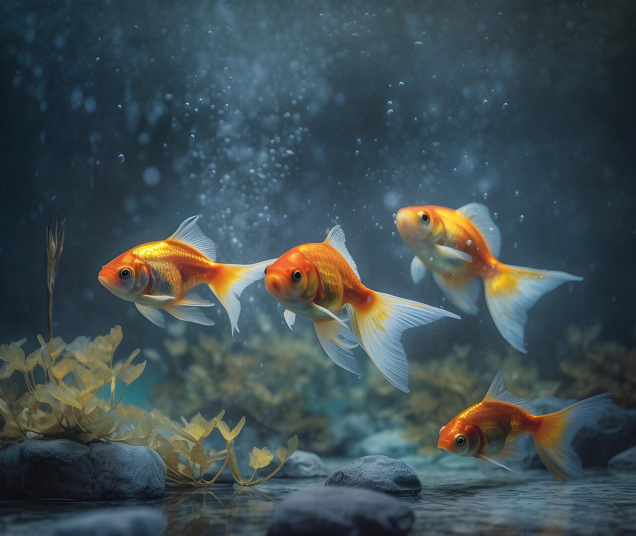 goldfish, nature, aquarium, fish, tank, pets, animals, fish tank