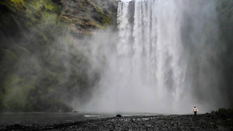 waterfall, river, iceland, landscape, nature, brook, waterfalls, rocks, scenic, liberty, beautiful, force, damp, stone, water
