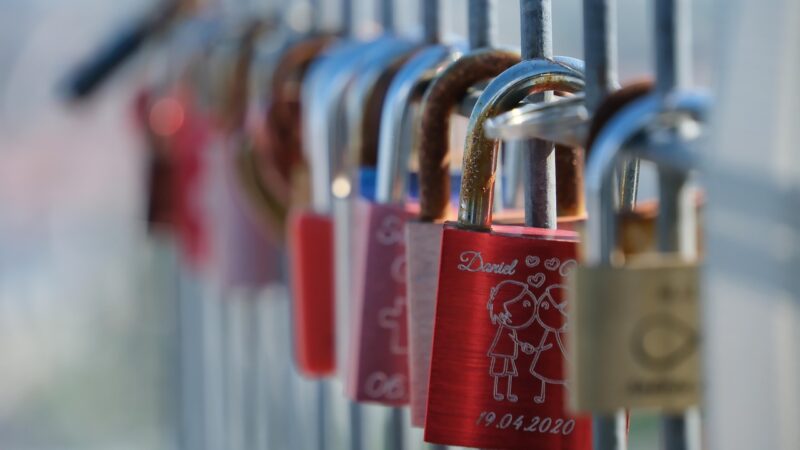 lock, love, romance, hang, leipzig, germany, red