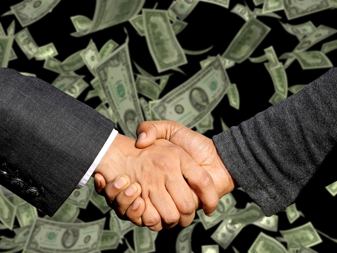 handshake, agreement, trade, business, profit, sale, commercial, money, contract, concept, gesture, handshake, trade, money,