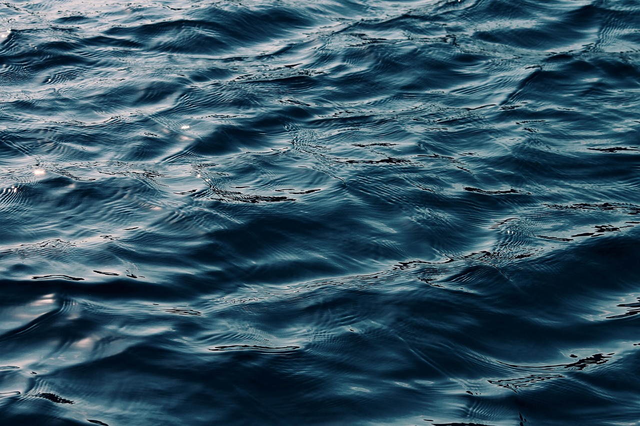 water, blue, clear, clean, sea, waves, surface, the shade, ocean, vacations, nature, vacation, reflection, contrast, mood, to