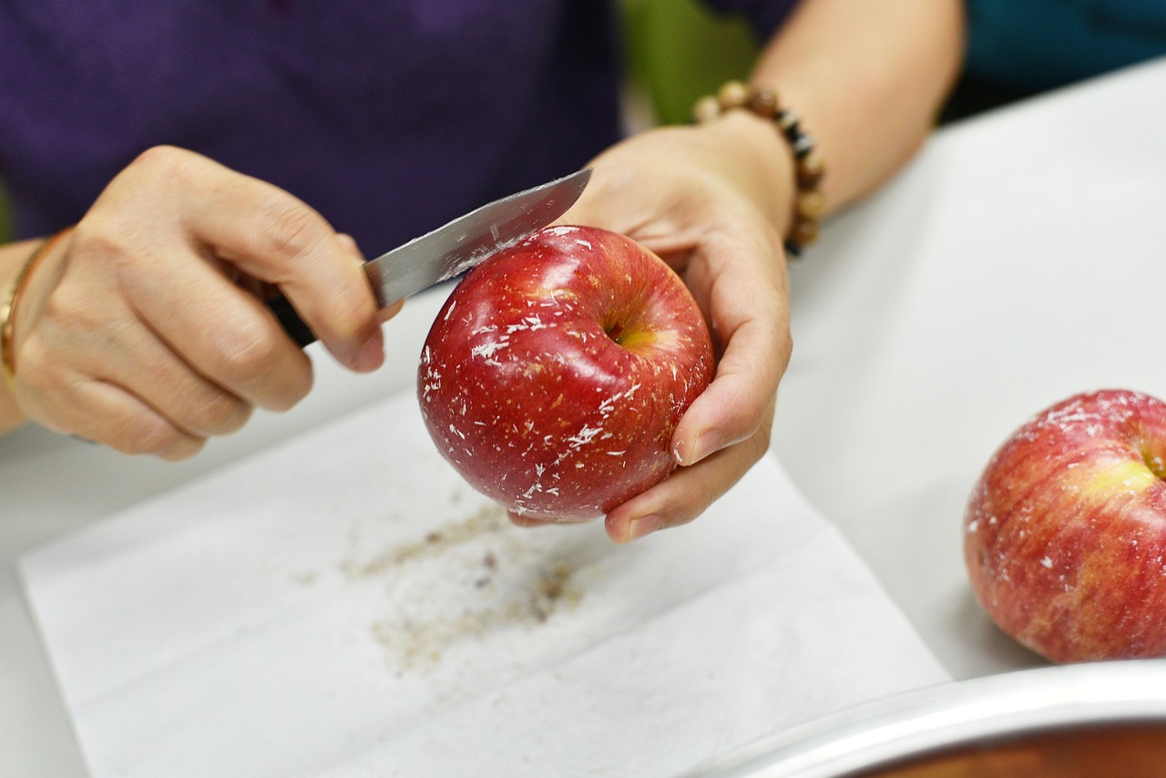 apple, fruit, remove wax, remove apple wax, wax apple