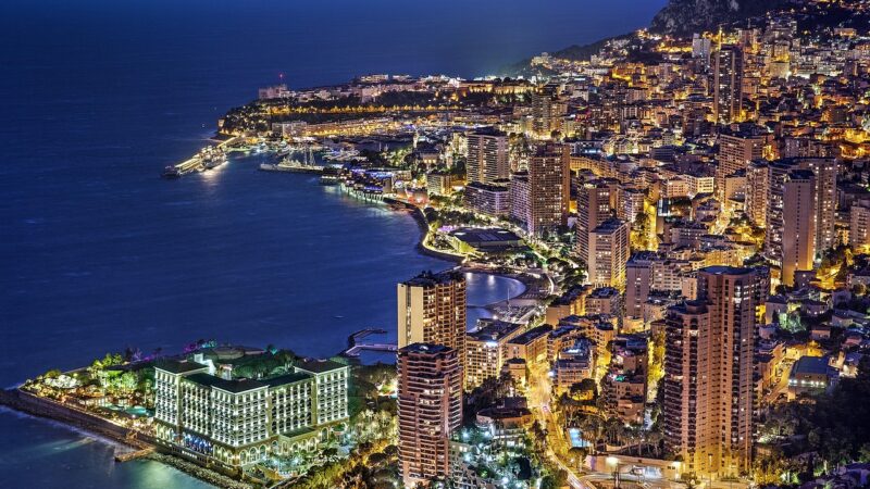 monaco, monte carlo, france, eve, blue hour, illuminated, luxurious, vacations, evening atmosphere, monaco, monaco, monaco, m