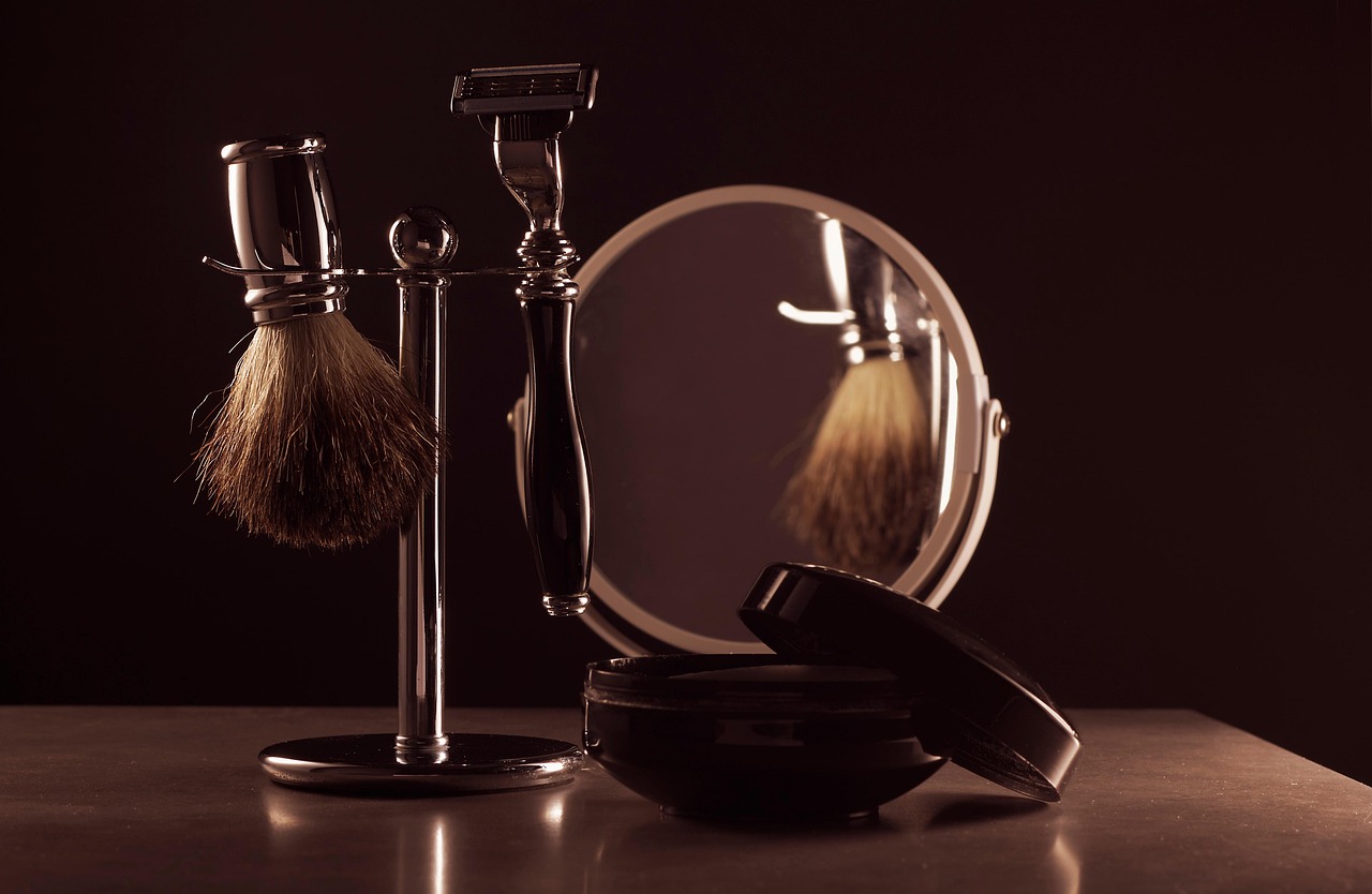shaving, brush, razor, vintage, mirror, hygiene, shaving brush, shaving cream, retro, shaving, mirror, mirror, mirror, mirror
