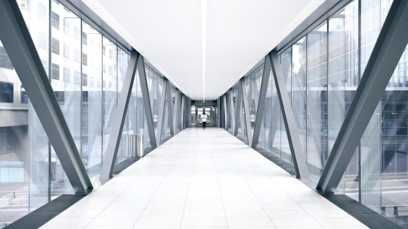 corridor, glass, tunel, direction, passage, connection, way, blue glass, blue glasses, corridor, corridor, corridor, corridor