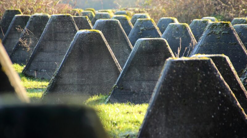 anti-tank traps, border, concrete, wall, west wall, war, defense, story, world war